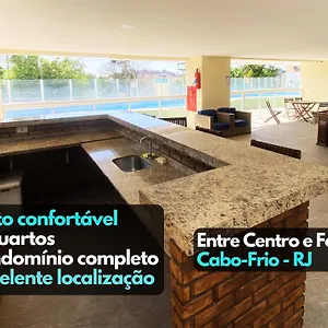 Lindo 3Qts Ar Churrasqueira Piscina Centro Forte Cabo Frio Apartamento